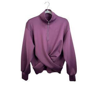 ADAY With A Twist Pullover Size Small Purple Like A Boss Fabric GUC